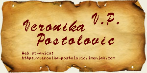 Veronika Postolović vizit kartica